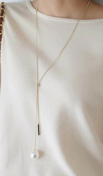 Nikkiwallflower Jewelry - *Silva* Pearl Long Necklace